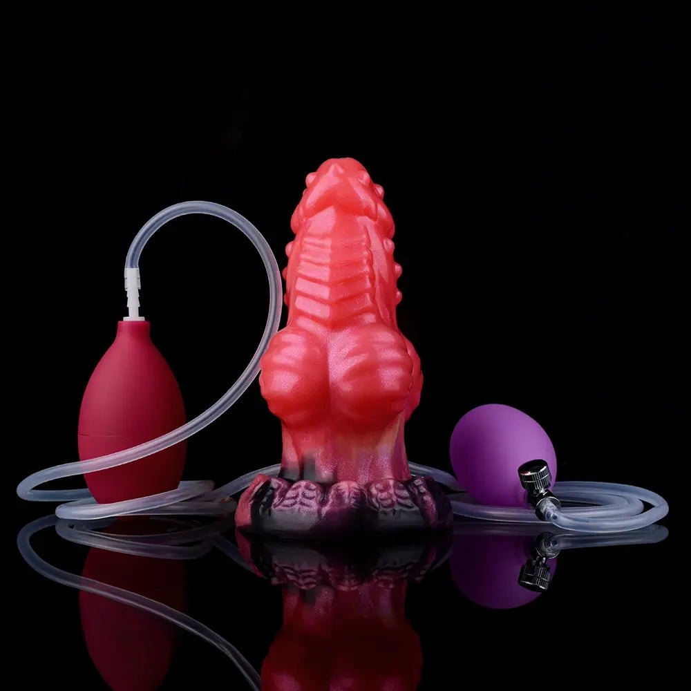 Inflatable Knot Fantasy Dildo - Silicone Monster Dildo
