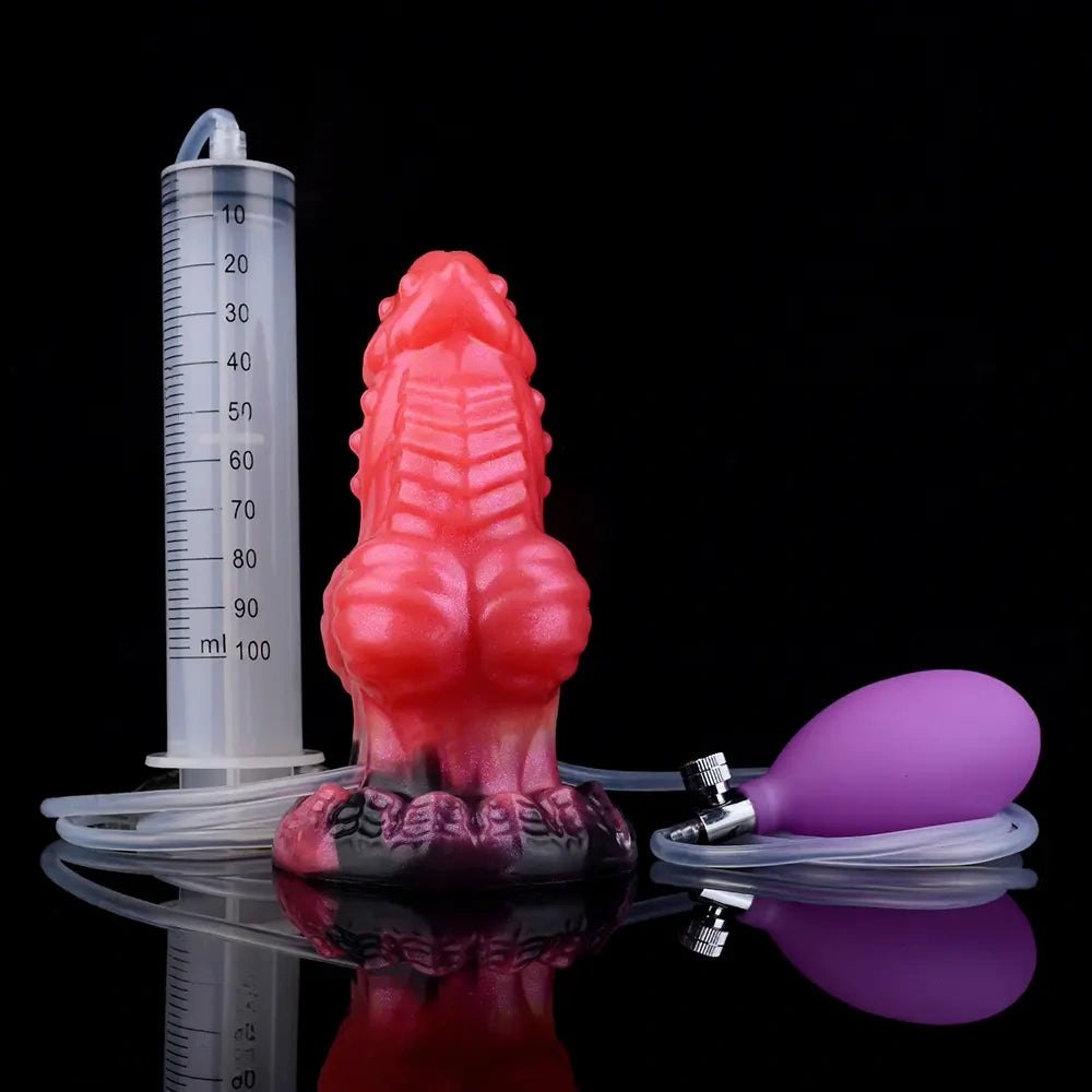 Inflatable Knot Fantasy Dildo - Silicone Monster Dildo