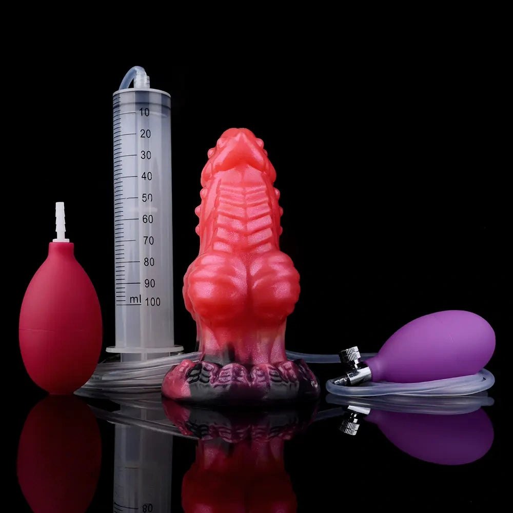 Inflatable Knot Fantasy Dildo - Silicone Monster Dildo