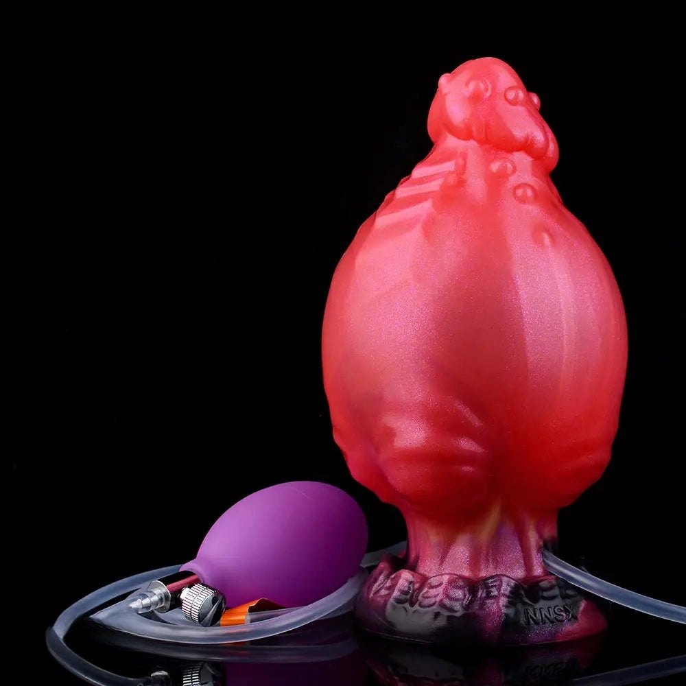 Inflatable Knot Fantasy Dildo - Silicone Monster Dildo
