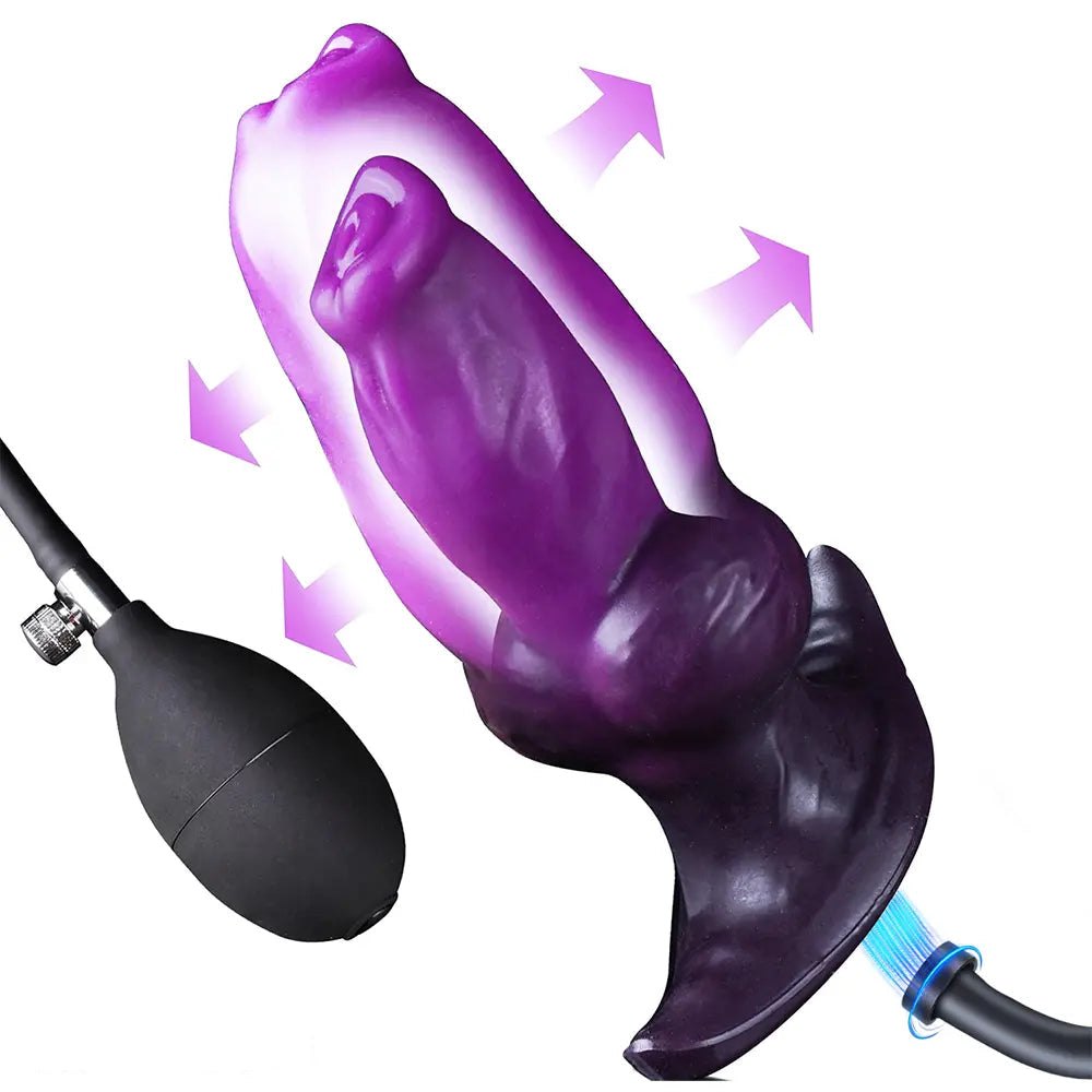 Inflatable Knot Dildo 6.7 in - Knotted Horse Dildo