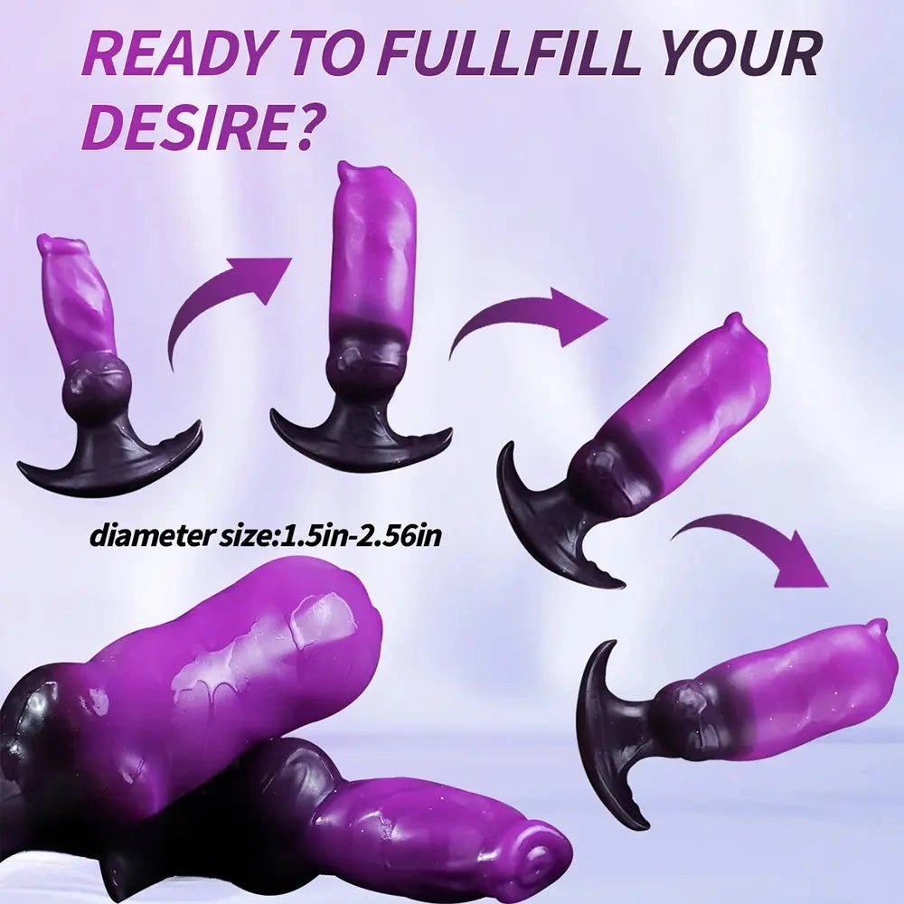 Inflatable Knot Dildo 6.7 in - Knotted Horse Dildo