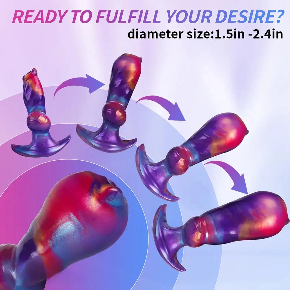 Inflatable Knot Dildo 6.7 in - Knotted Horse Dildo
