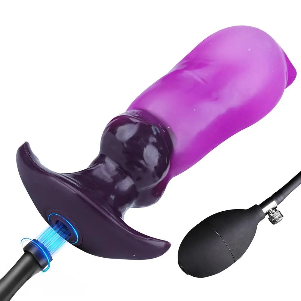 Inflatable Knot Dildo 6.7 in - Knotted Horse Dildo