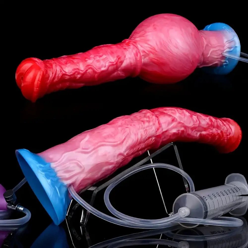 Inflatable Knot Horse Dildo - Silicone Animal Knot Dildo