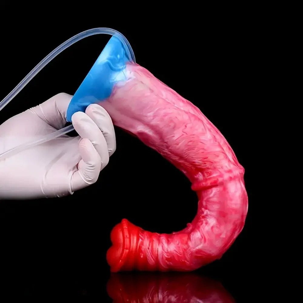 Inflatable Knot Horse Dildo - Silicone Animal Knot Dildo
