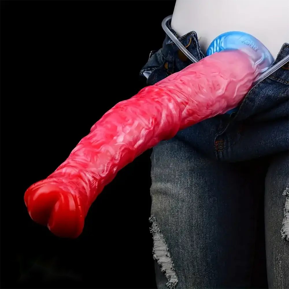 Inflatable Knot Horse Dildo - Silicone Animal Knot Dildo