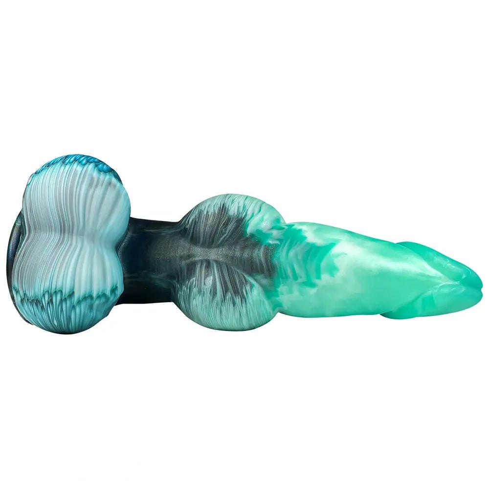 Inflatable Knot Fantasy Dildo 9in - Silicone Knot Dildo