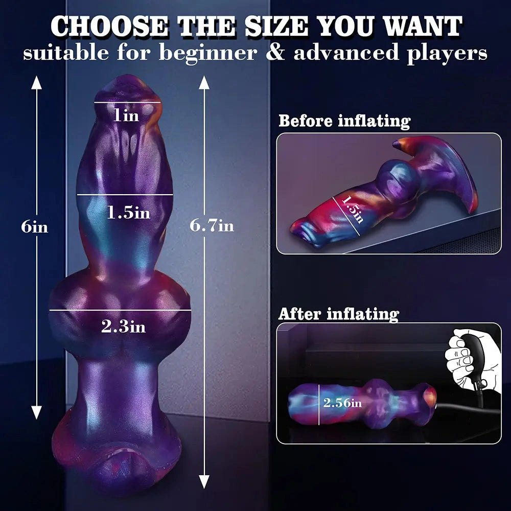 Inflatable Monster Knot Dildo - Knotted Dildo