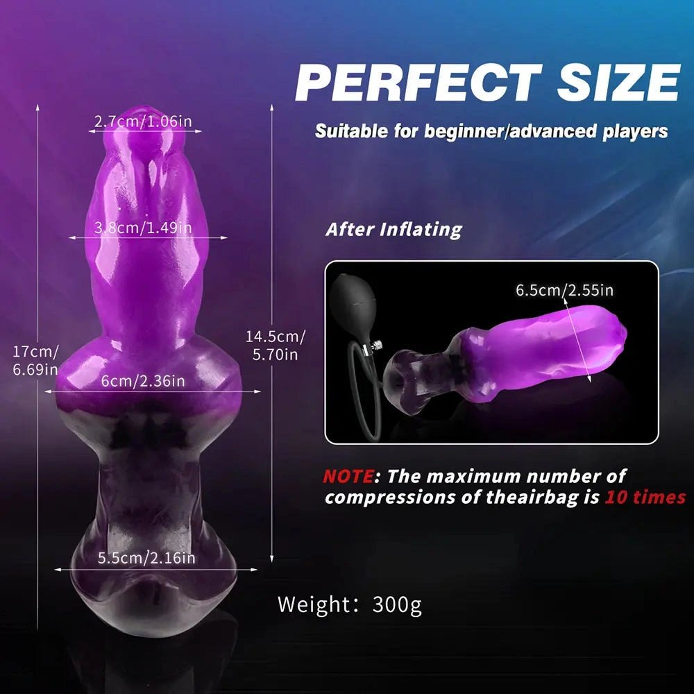 Inflatable Monster Knot Dildo - Knotted Dildo