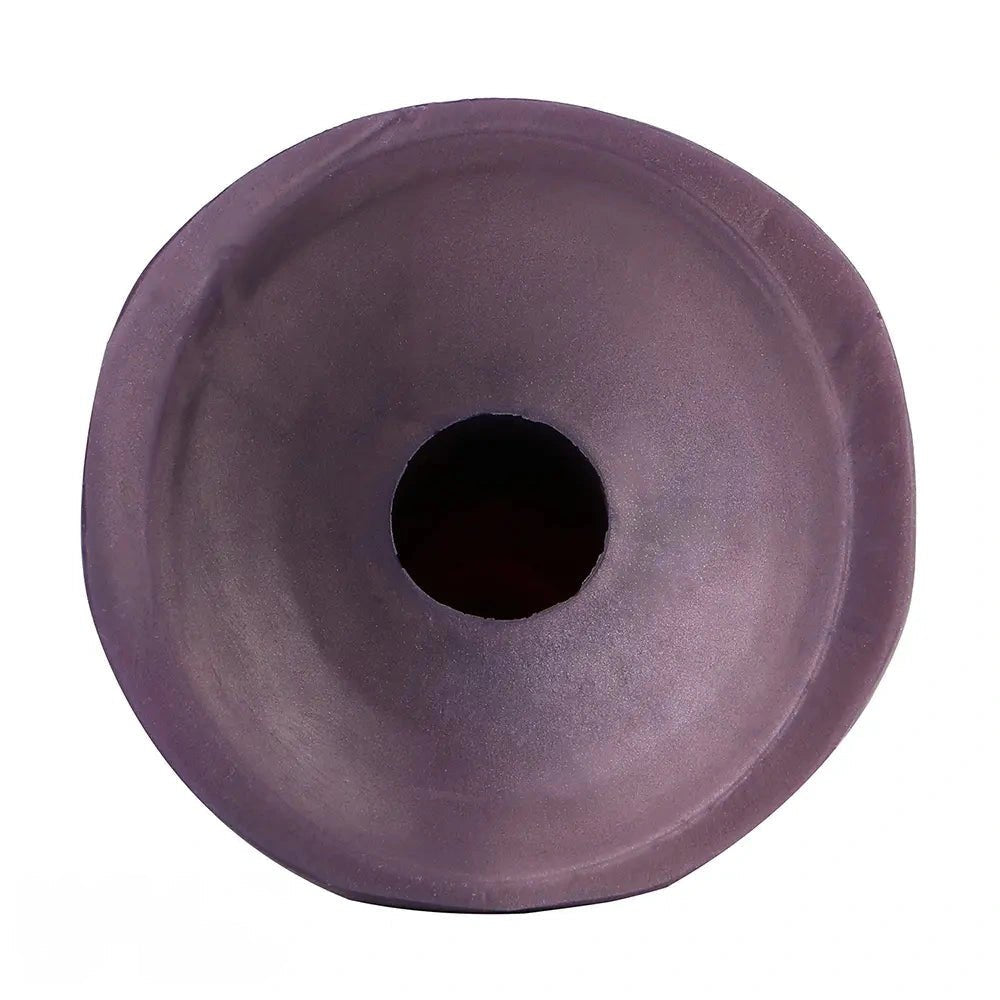 Inflatable Ridged Fantasy Dildo - Squeeze Bulb Silicone Dildo