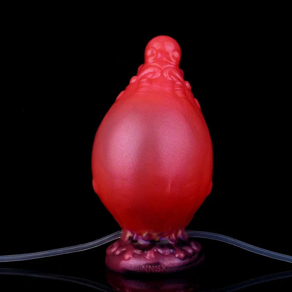 Inflatable Tentacle Fantasy Dildo - Silicone Squirt Kit