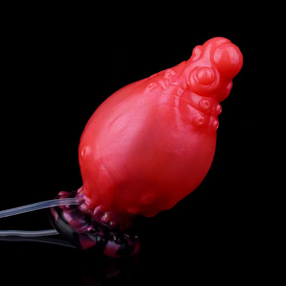 Inflatable Tentacle Fantasy Dildo - Silicone Squirt Kit
