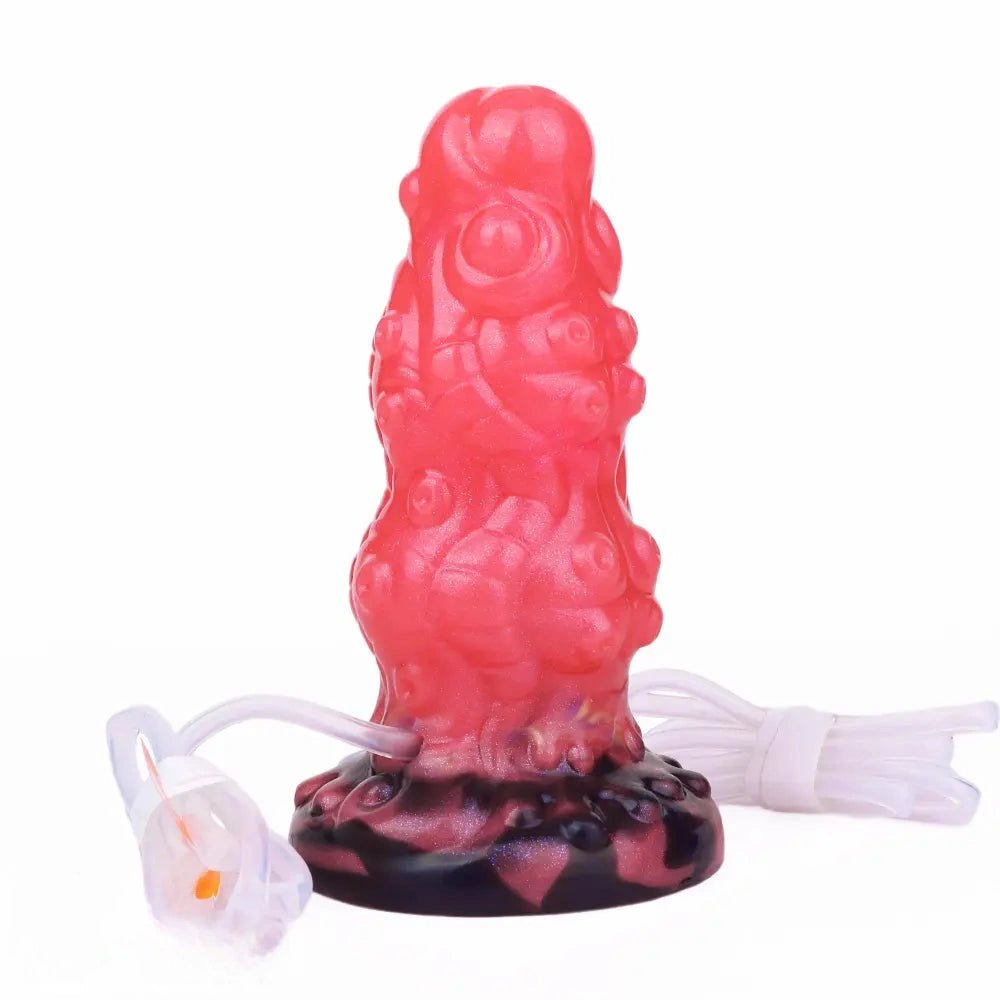 Inflatable Tentacle Fantasy Dildo - Silicone Squirt Kit