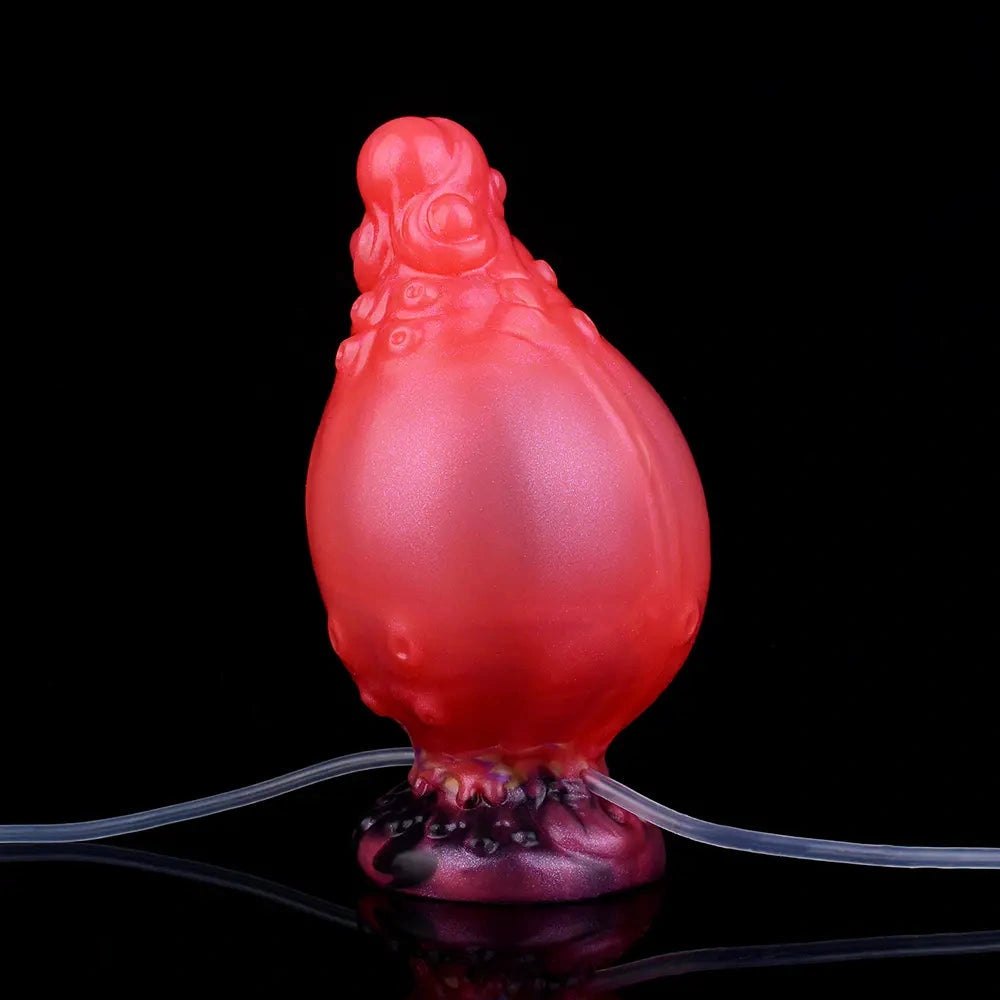 Inflatable Tentacle Fantasy Dildo - Silicone Squirt Kit