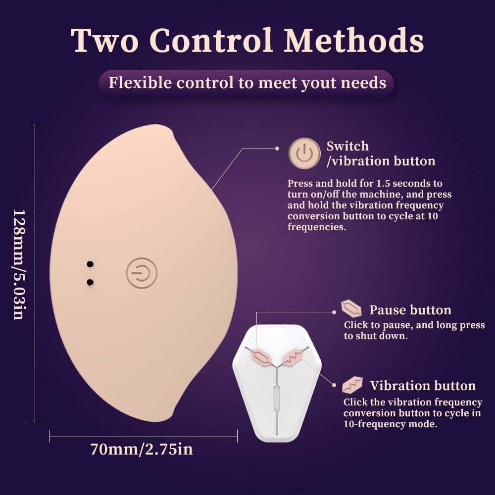 Invisible Wearable Breast Vibrator - Nipple Toy