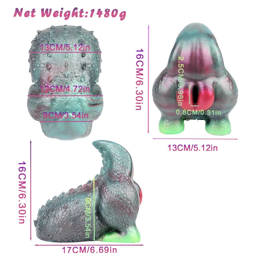Iridescent Lizard Scale Masturbator - Fantasy Reptile Stroker
