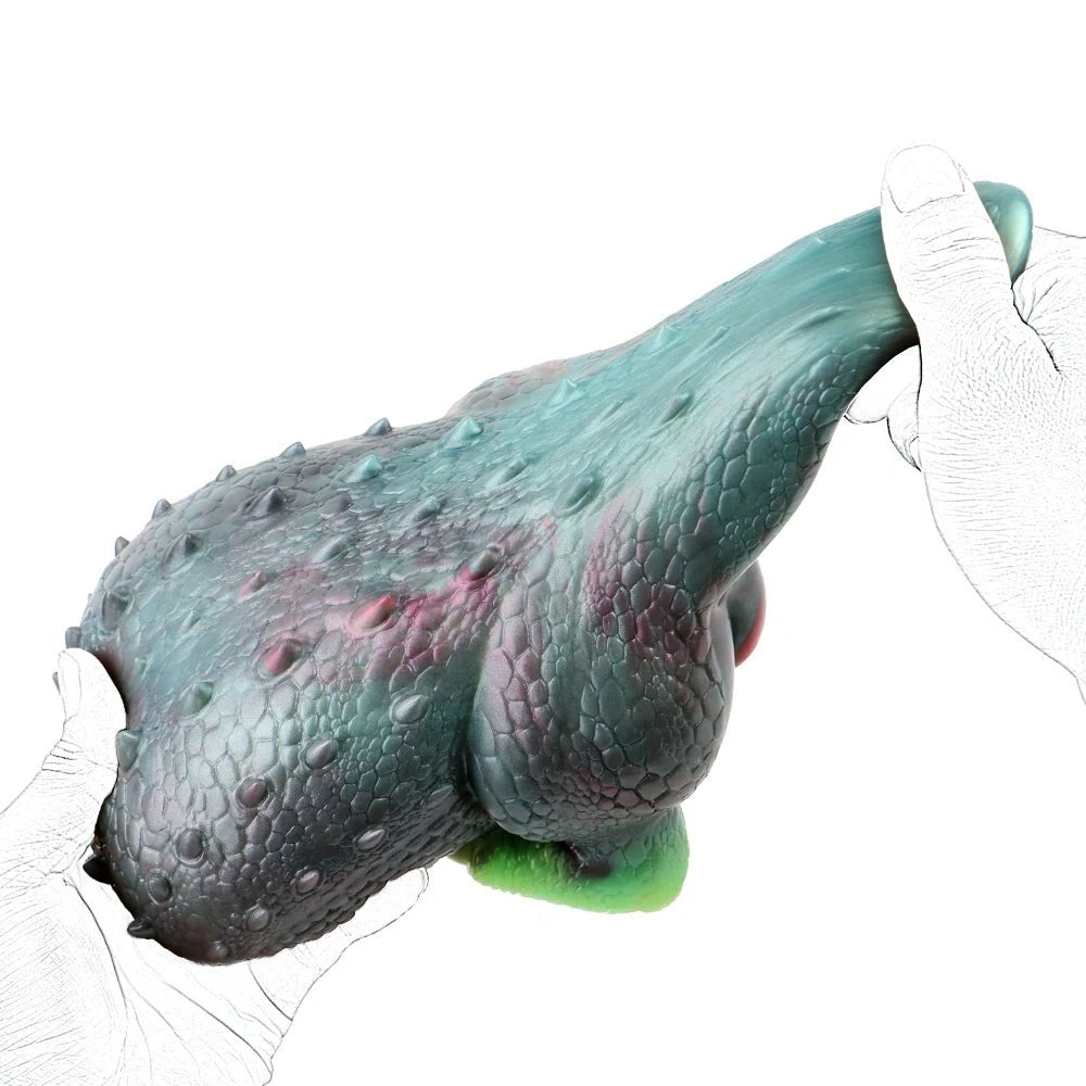 Iridescent Lizard Scale Masturbator - Fantasy Reptile Stroker