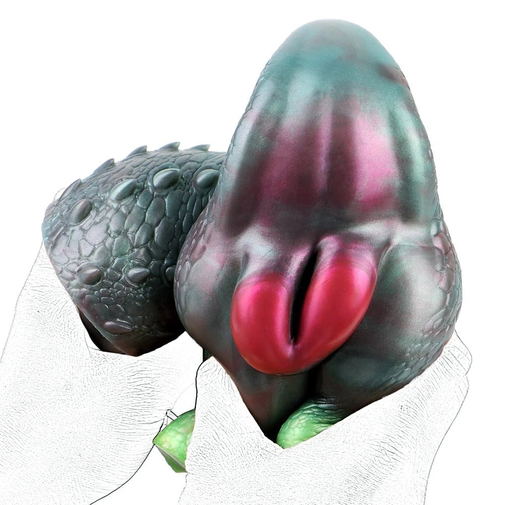 Iridescent Lizard Scale Masturbator - Fantasy Reptile Stroker