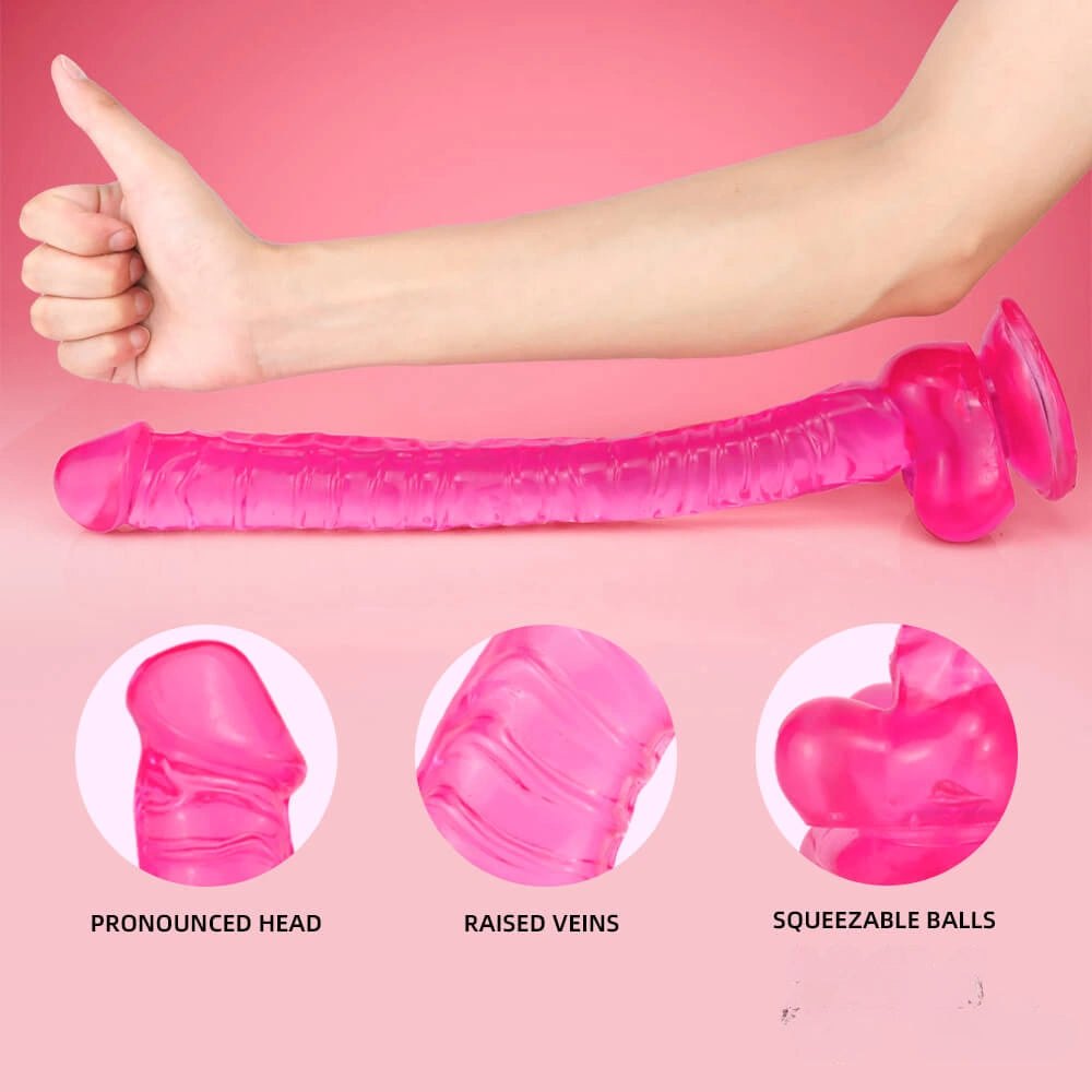 Jelly Realistic PVC Dildo - Realistic Jelly Dildo