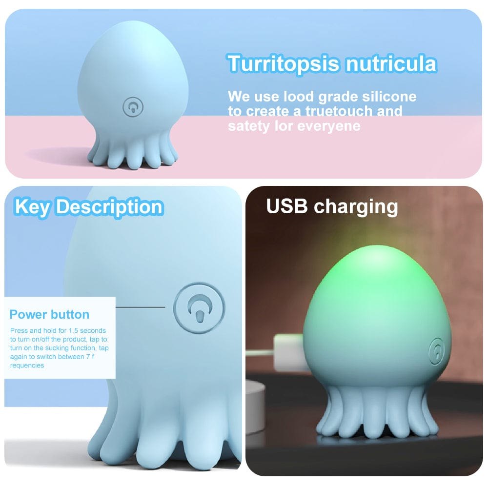Jellyfish Clit Sucking Vibrator - Rose Toy Style Clit Sucker