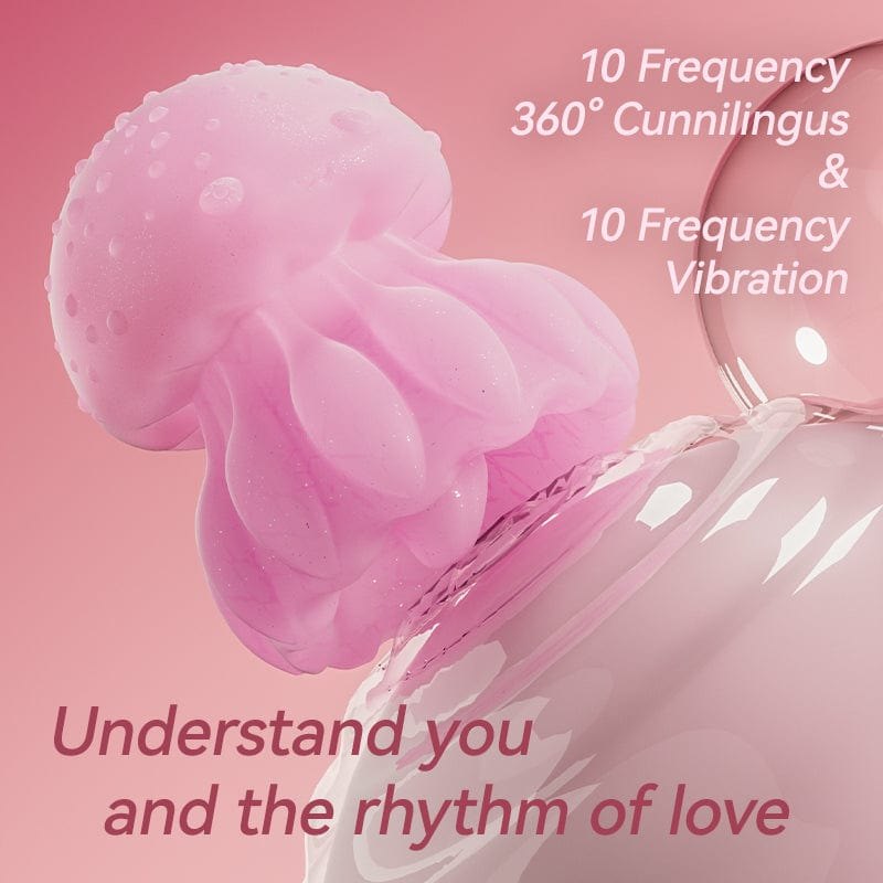 Jellyfish Rotating Tongue Vibrator - Clit Stimulator Toy