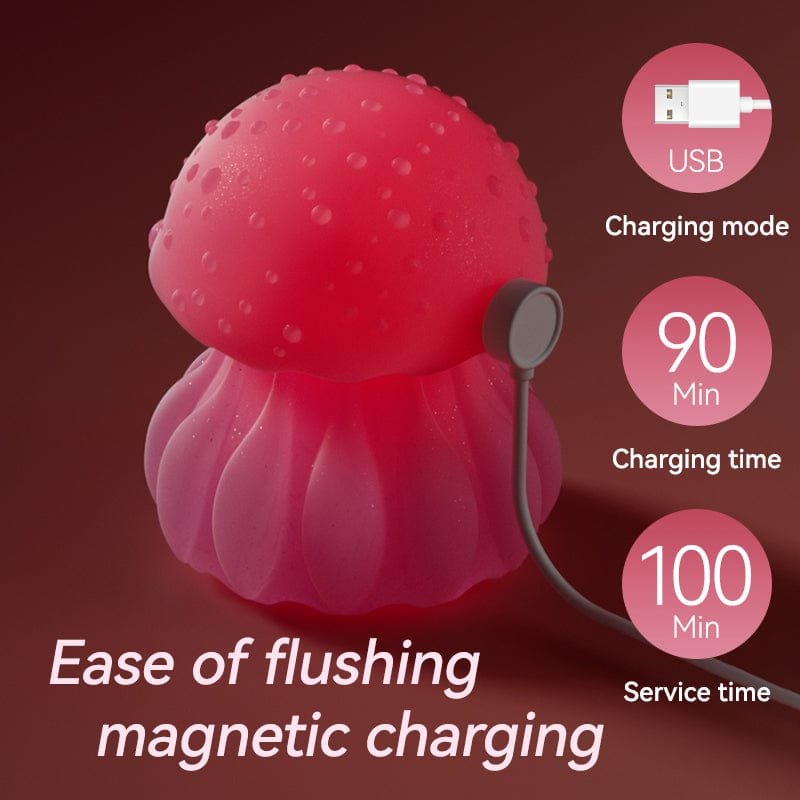 Jellyfish Rotating Tongue Vibrator - Clit Stimulator Toy