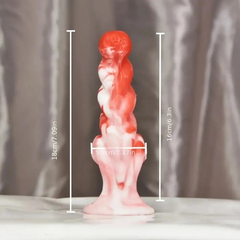 Knobbed Silicone Anal Dildo - Textured Dildo For Anal Play