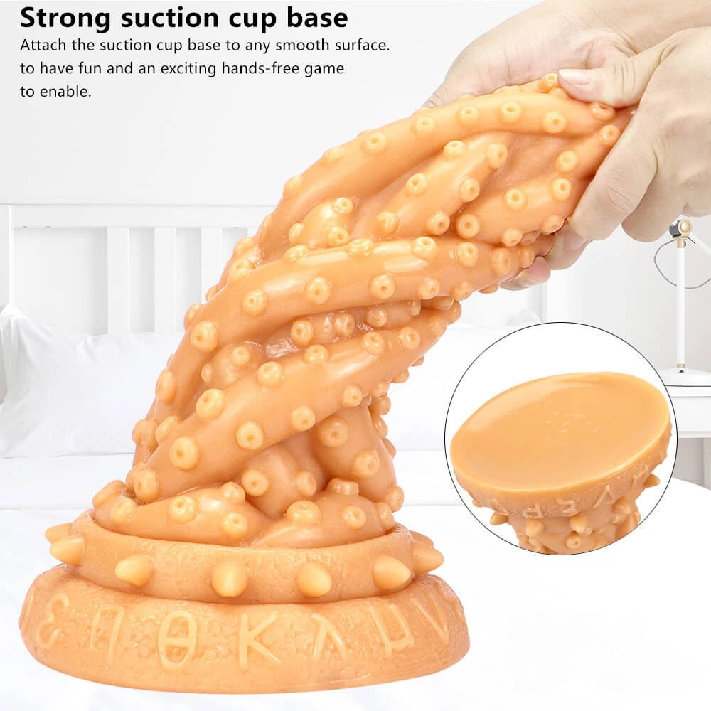 Knobby Dragon Fantasy Dildo - Textured PVC Monster Toy