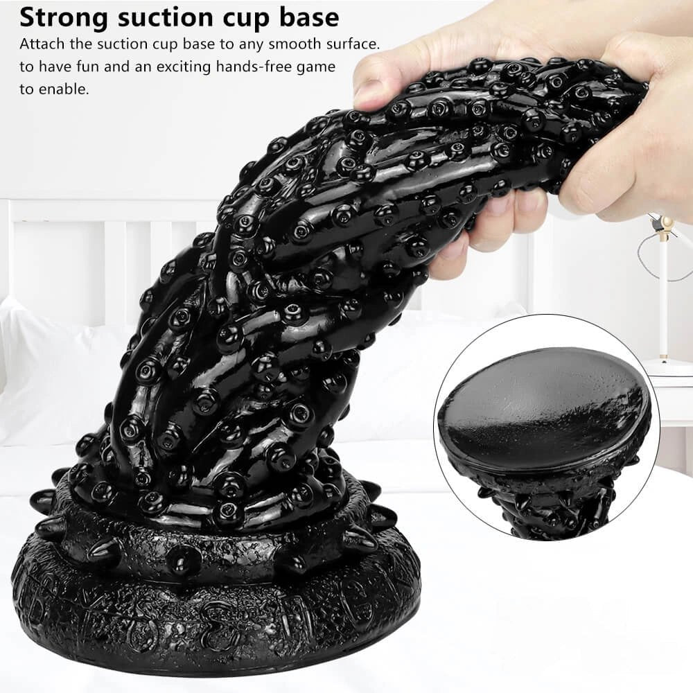 Knobby Dragon Fantasy Dildo - Textured PVC Monster Toy