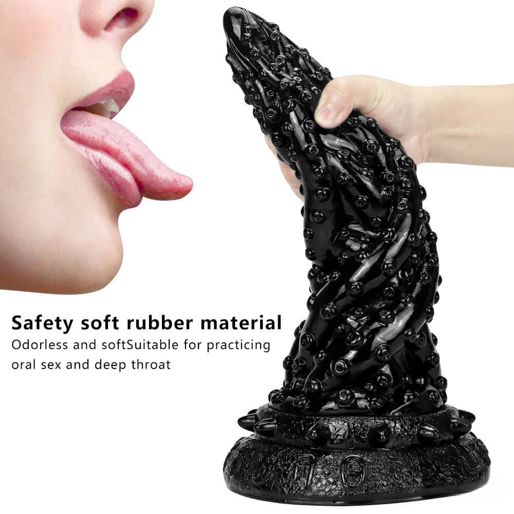 Knobby Dragon Fantasy Dildo - Textured PVC Monster Toy