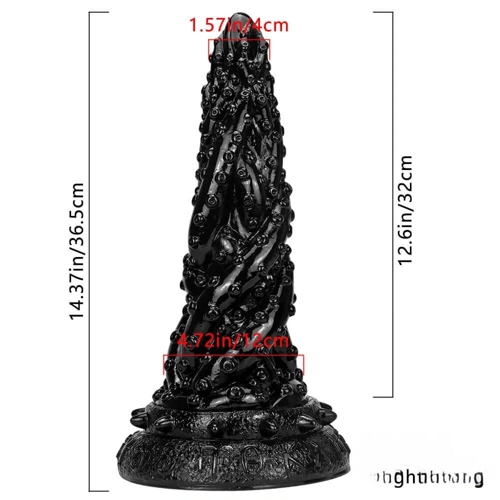 Knobby Dragon Fantasy Dildo - Textured PVC Monster Toy