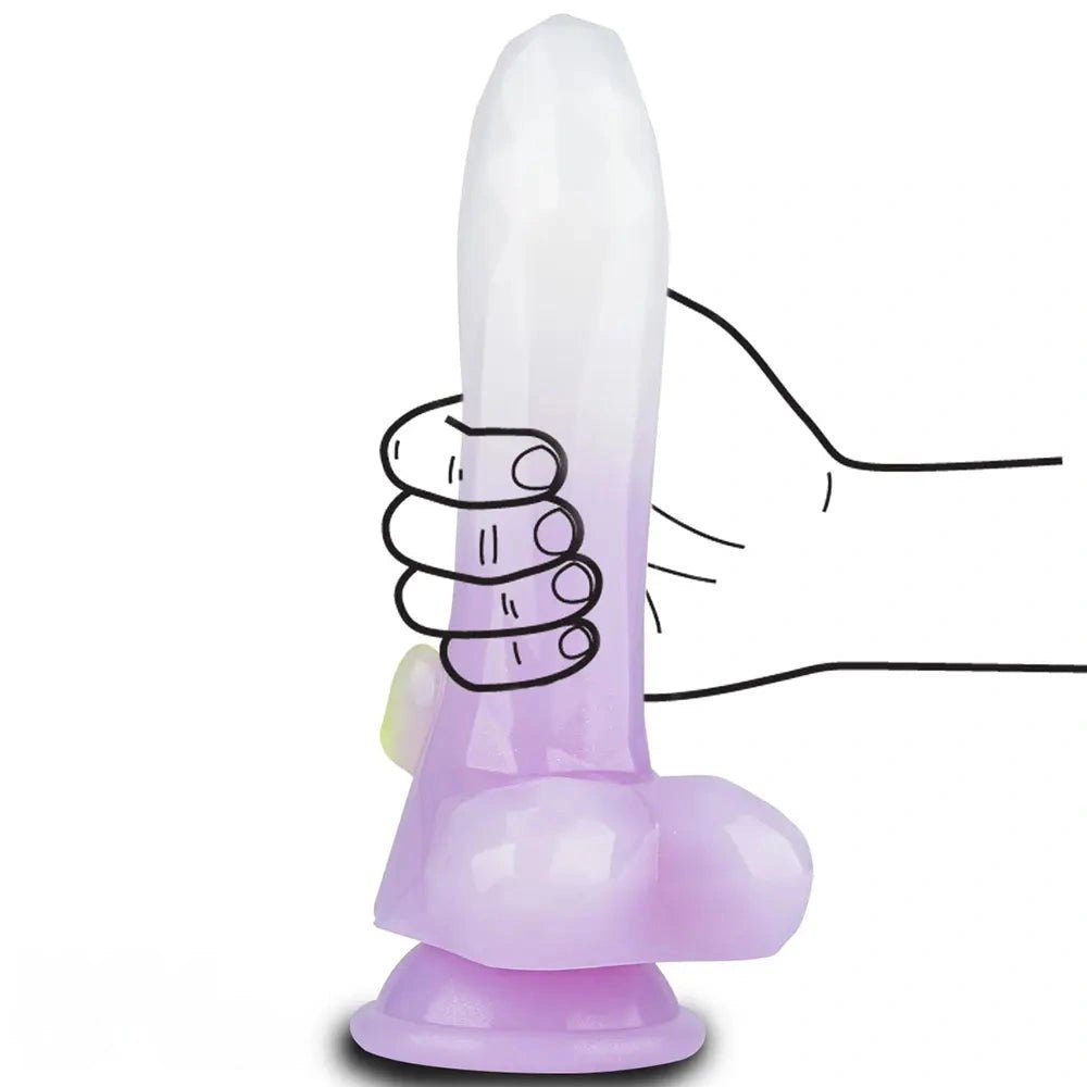 Knot Animal Silicone Dildo - Purple Knot Dildo