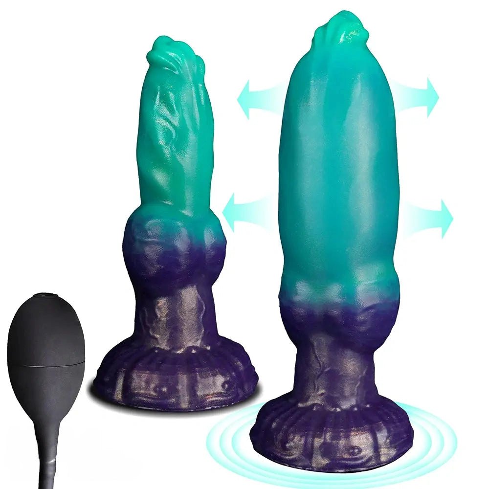 Knot Fantasy Dildo 8 in - Knotted Dildo With Suction Cup