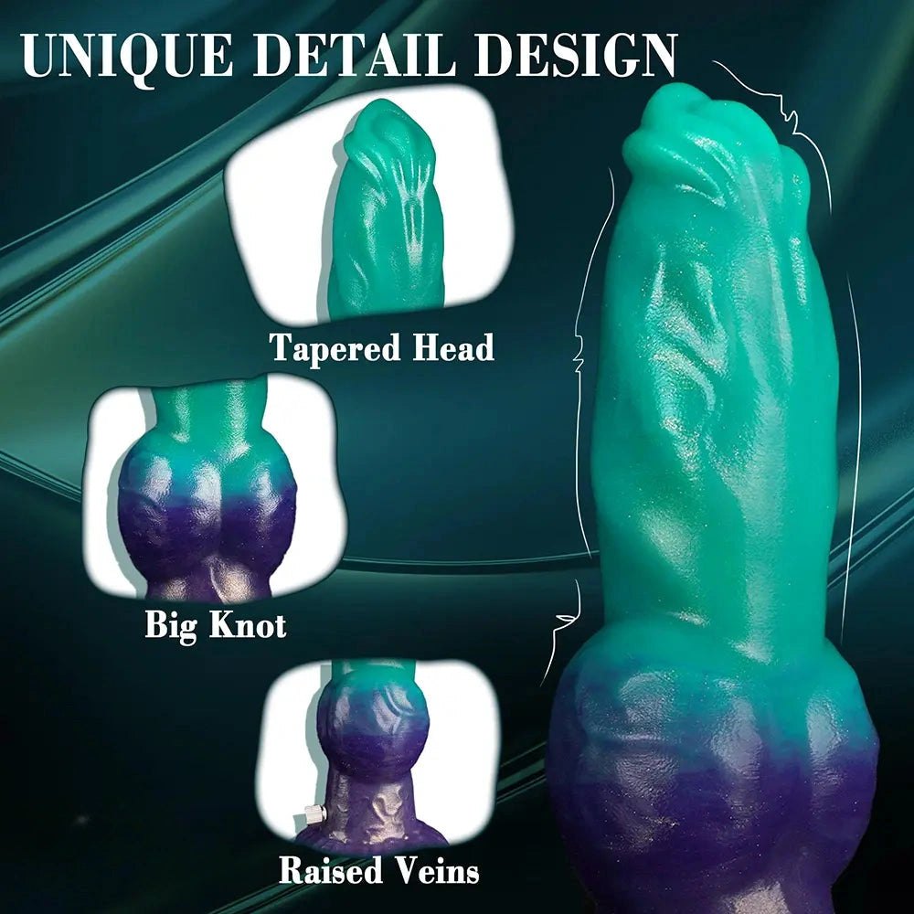 Knot Fantasy Dildo 8 in - Knotted Dildo With Suction Cup