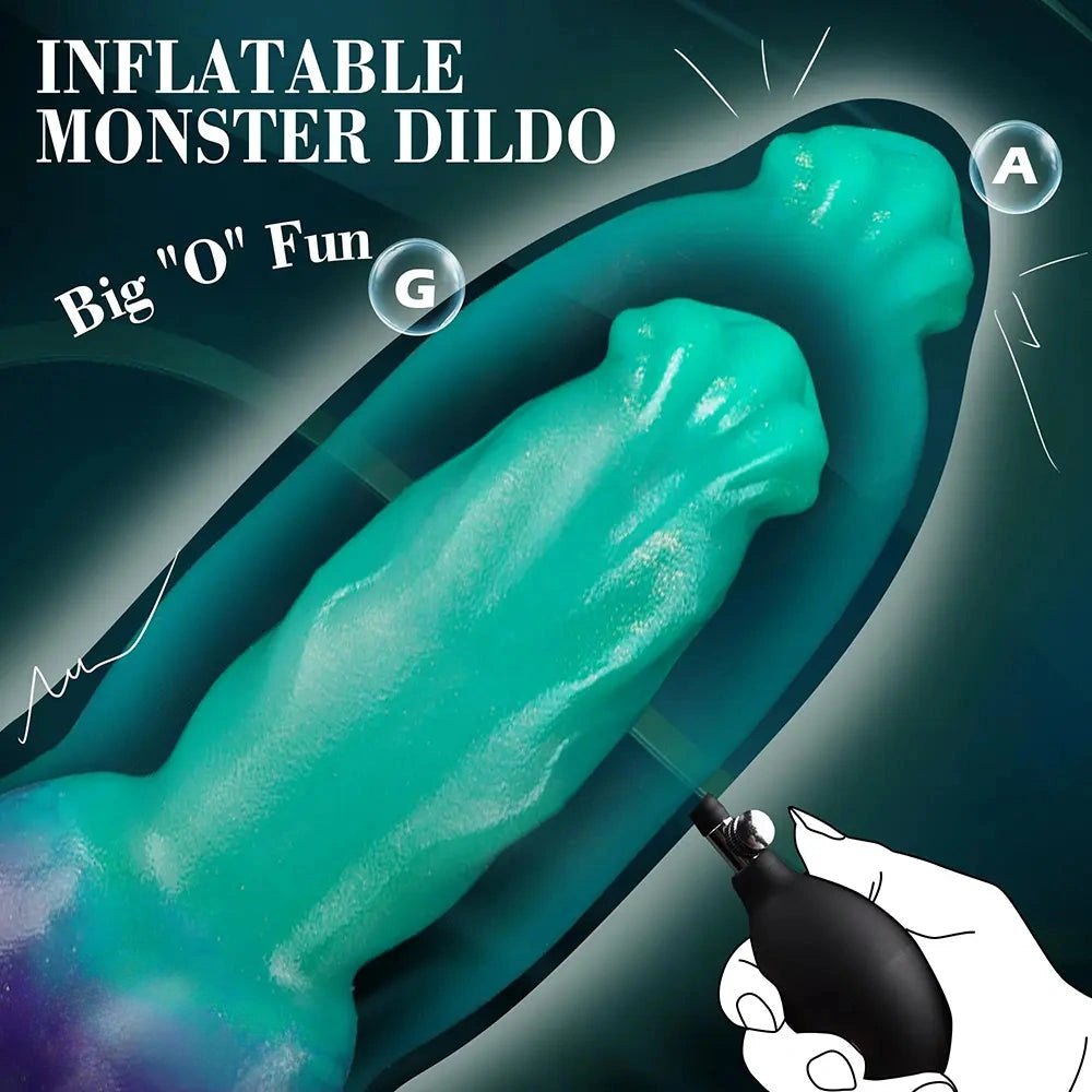 Knot Fantasy Dildo 8 in - Knotted Dildo With Suction Cup