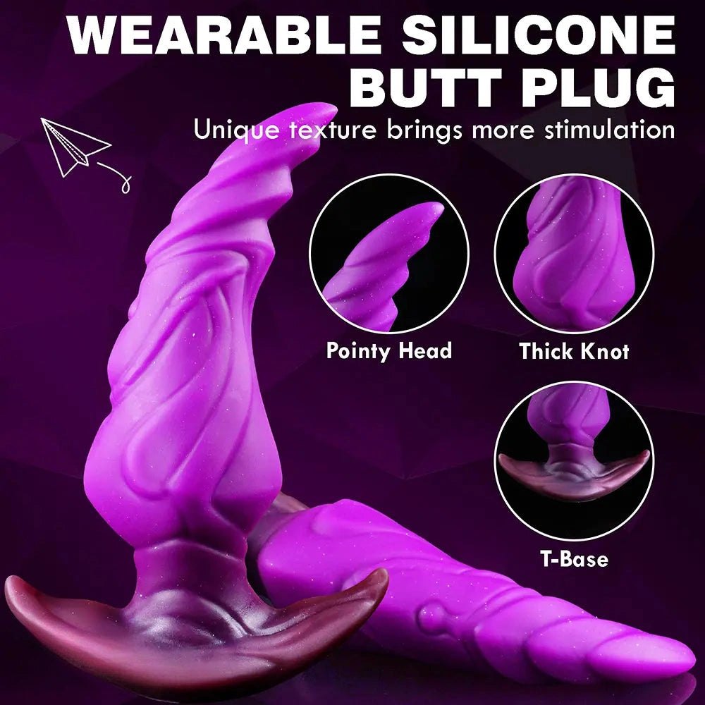 Knotted Anal Plug 6.6 in - Wearable Knot Plug