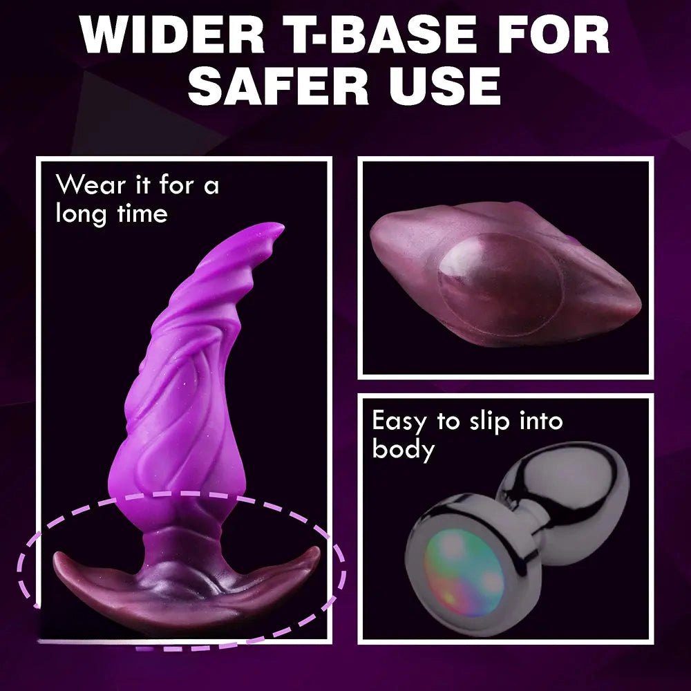 Knotted Anal Plug 6.6 in - Wearable Knot Plug