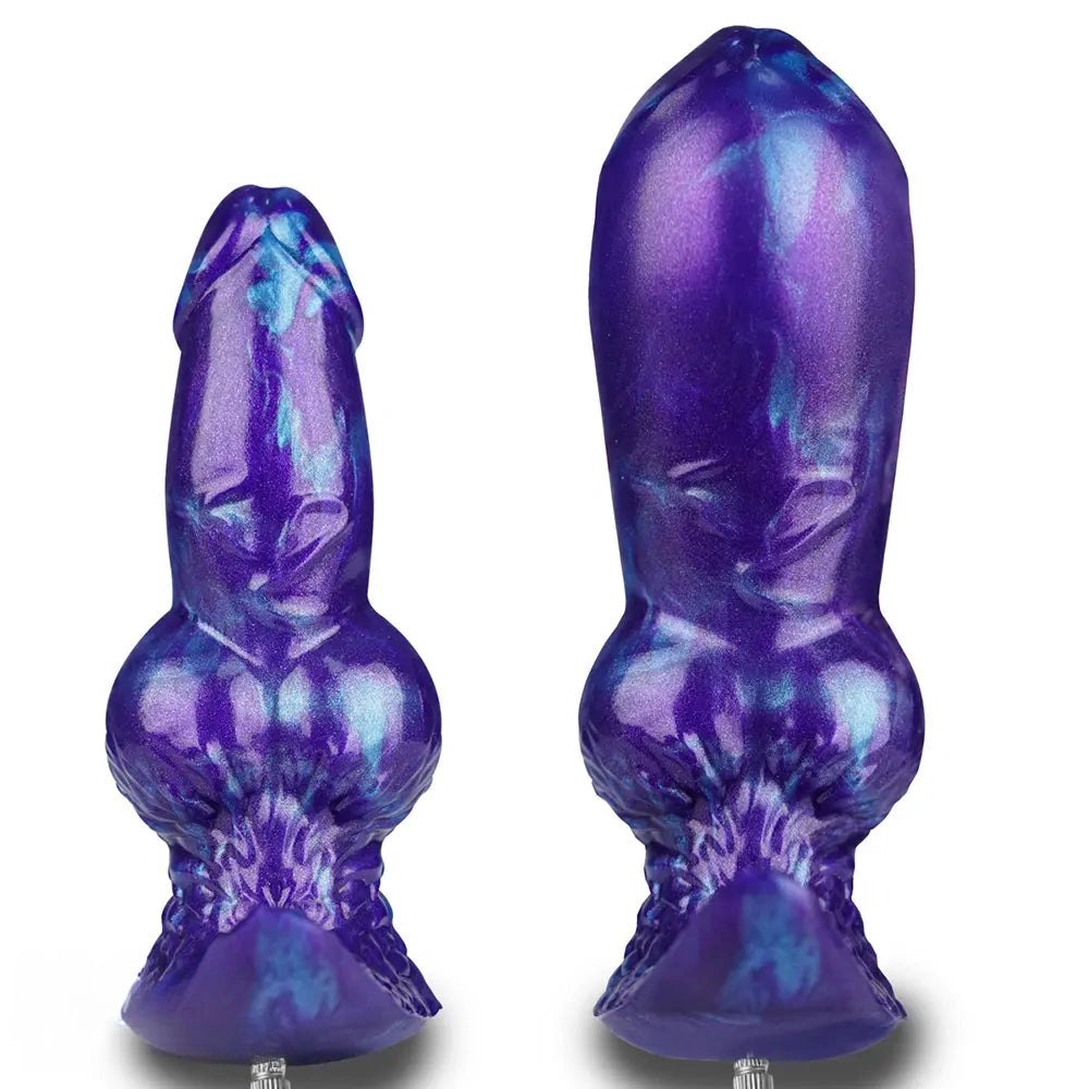Knotted Animal Dildo 6 in - Dog Knot Silicone Dildo
