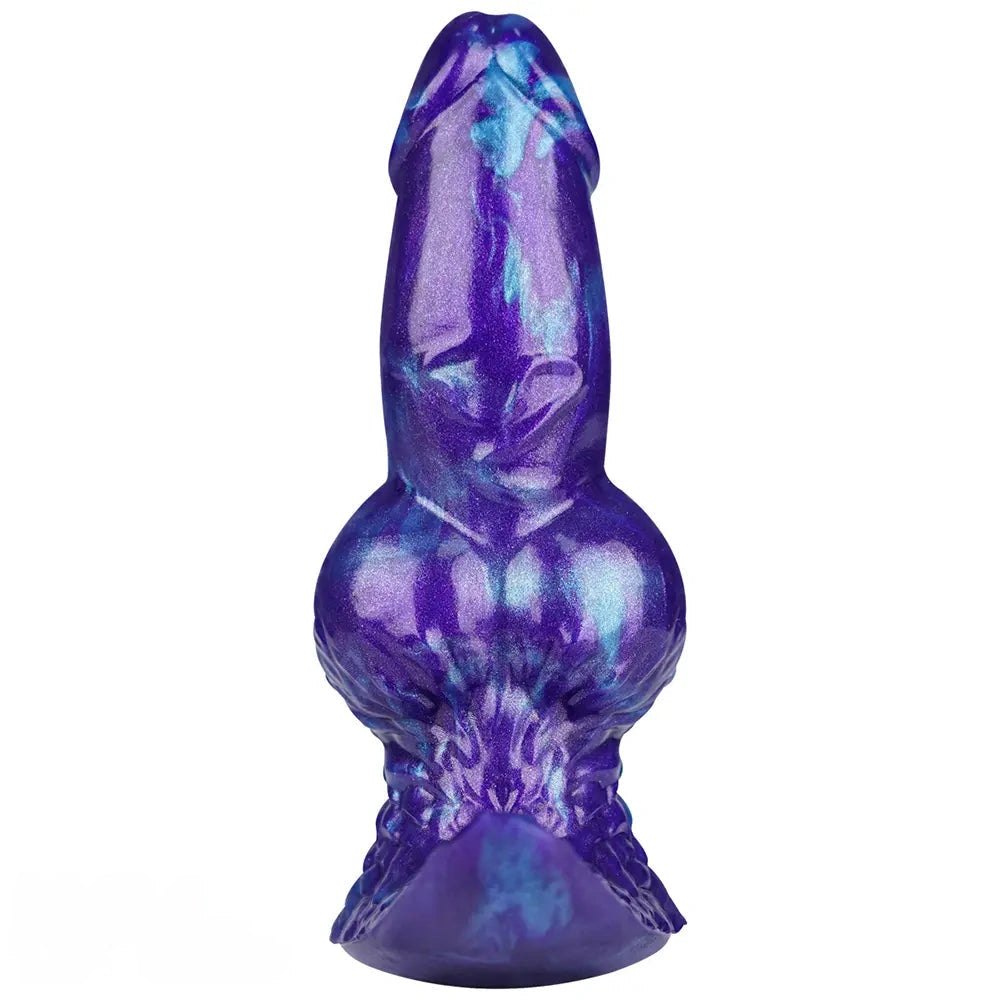 Knotted Animal Dildo 6 in - Dog Knot Silicone Dildo