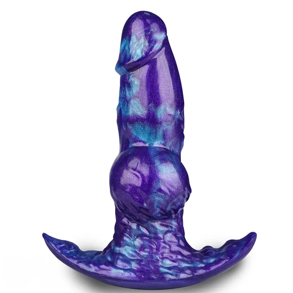 Knotted Animal Dildo 6 in - Dog Knot Silicone Dildo