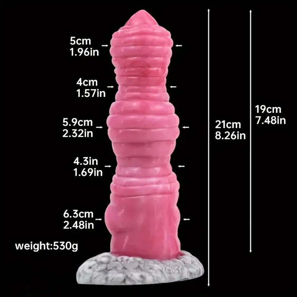 Knotted Animal Dildo 8.26in - Silicone Knot Dog Dildo