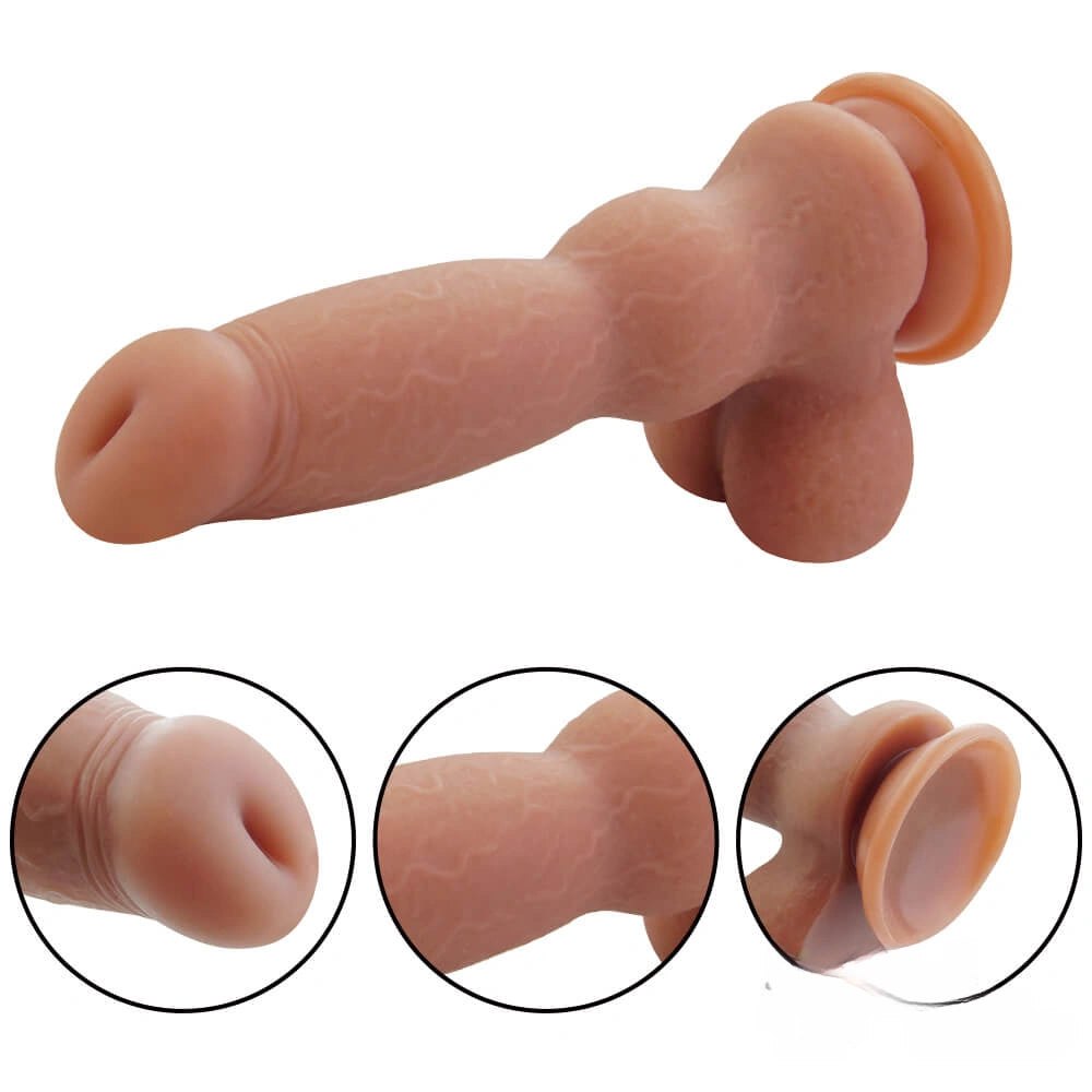 Knotted Animal Dildo 8.3in - Knotted Dog Dildo