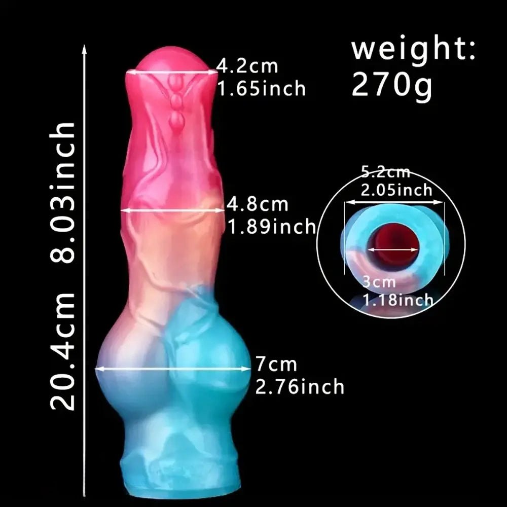 Knotted Animal Dildo Sleeve - Silicone Knot Dildo