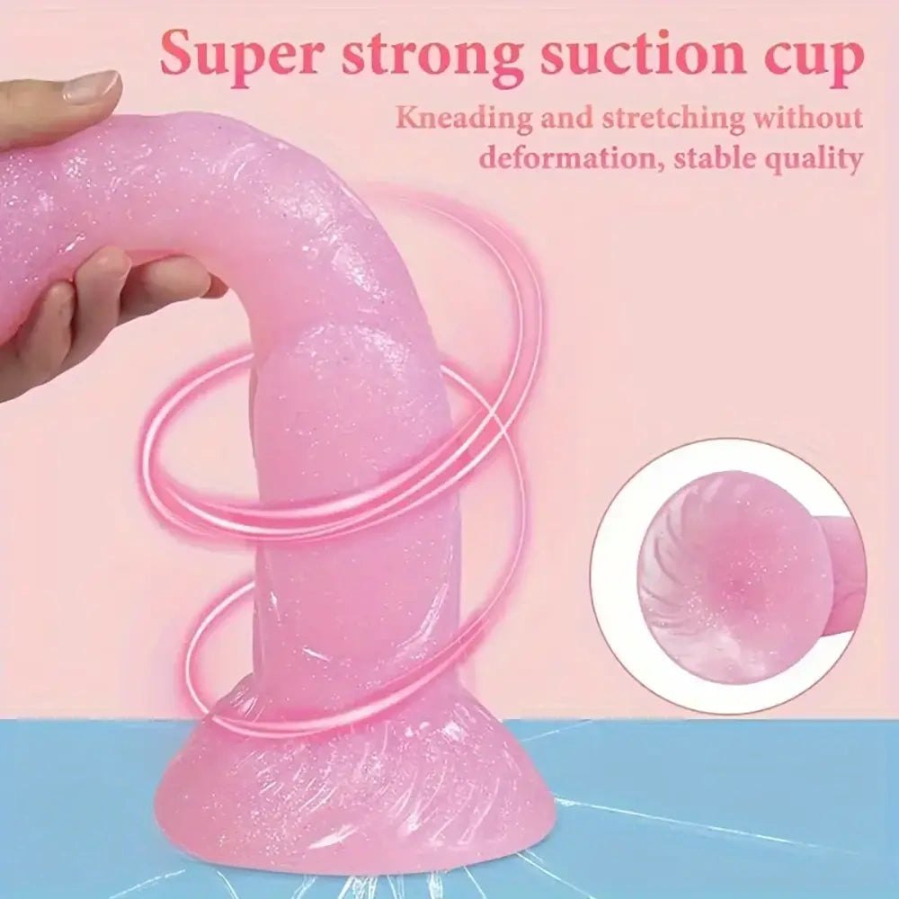 Knotted Animal Dildo - Pink PVC Animal Style Dildo