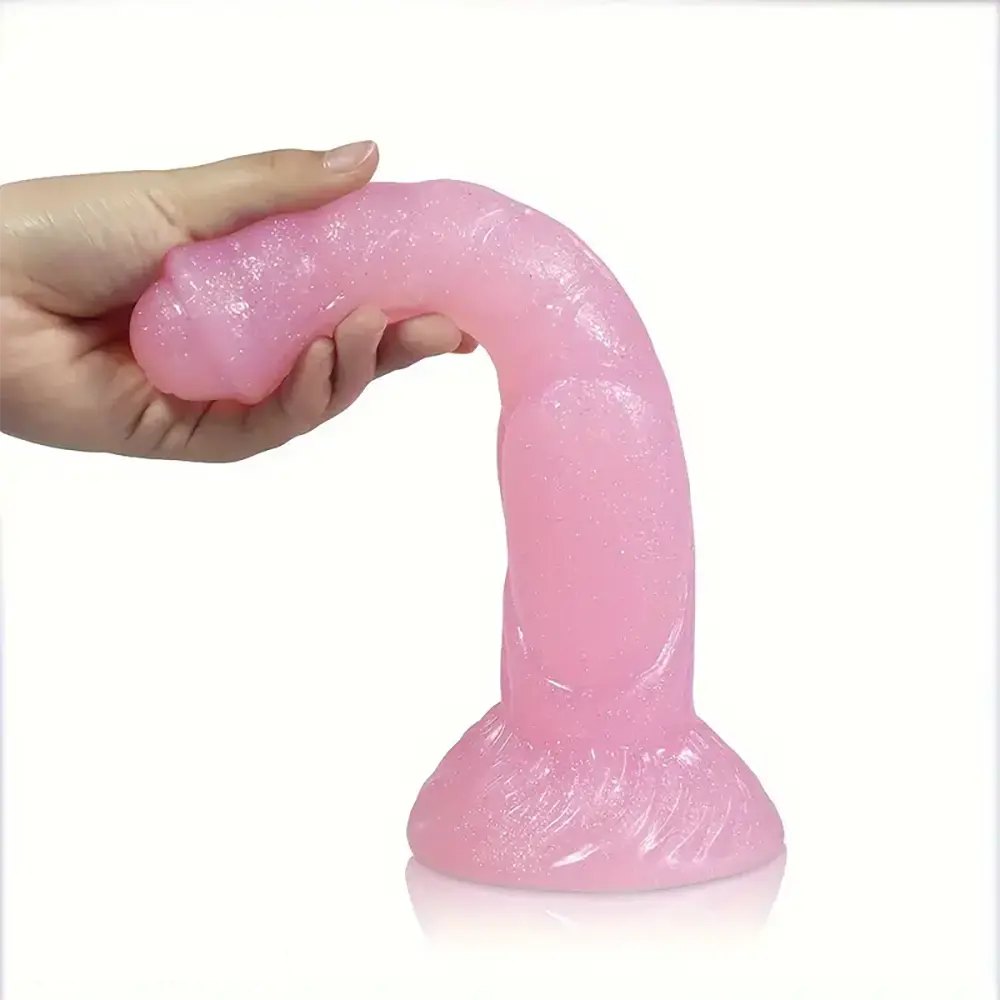 Knotted Animal Dildo - Pink PVC Animal Style Dildo