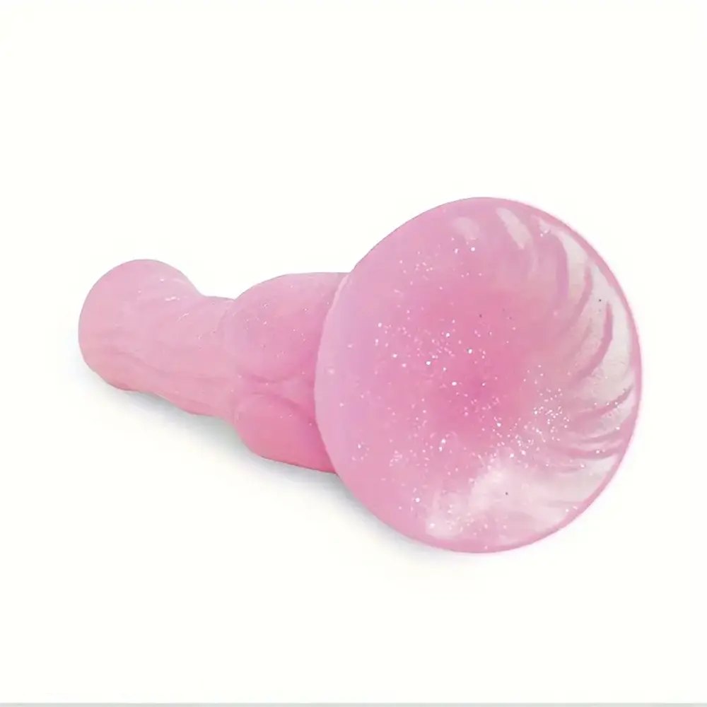 Knotted Animal Dildo - Pink PVC Animal Style Dildo