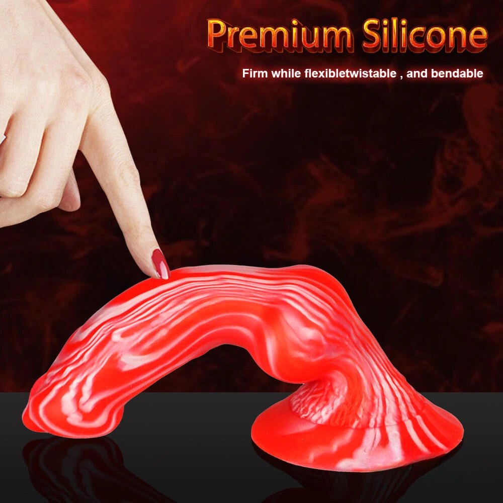 Knotted Animal Dildo 7.6in - Knotted Horse Dildo