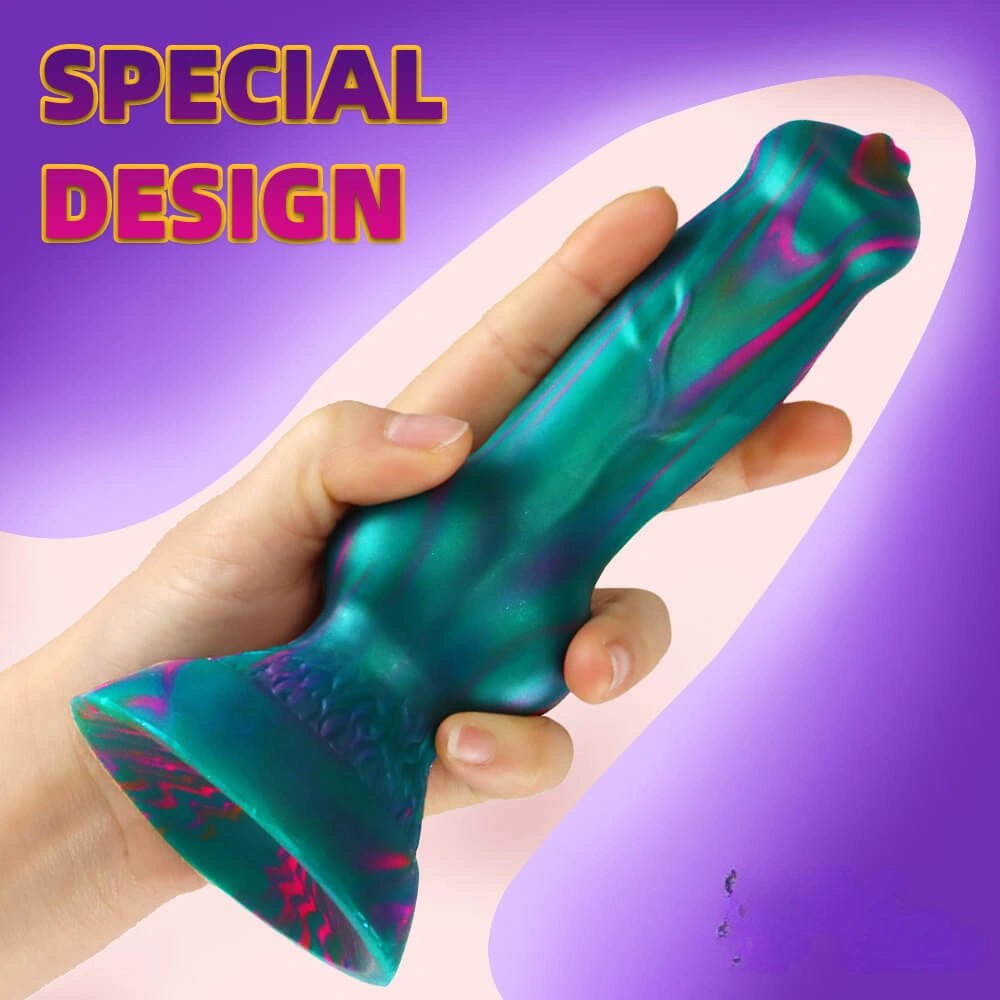 Knotted Animal Dildo 7.6in - Knotted Horse Dildo