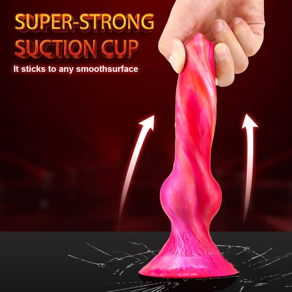 Knotted Animal Dildo 7.6in - Knotted Horse Dildo